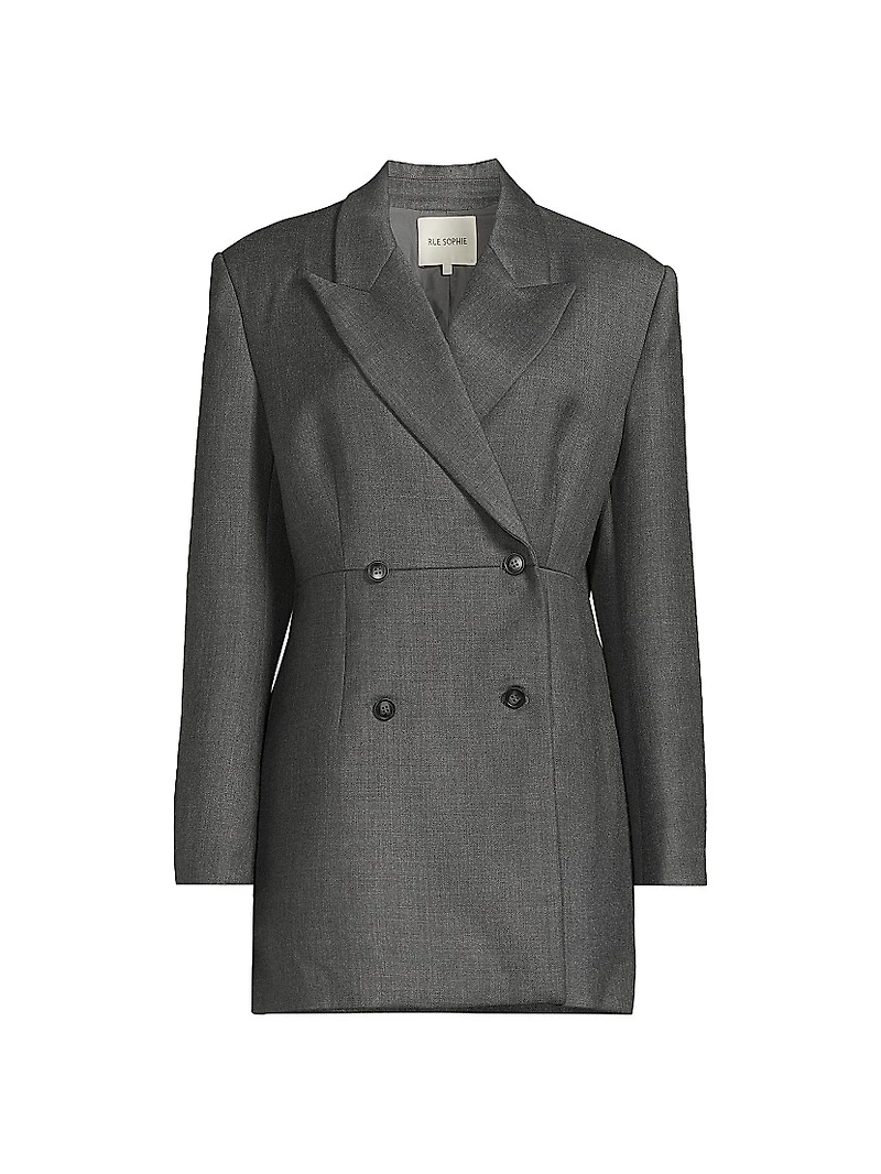 Paley Double-Breasted Wool-Blend Blazer