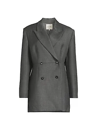 Paley Double-Breasted Wool-Blend Blazer