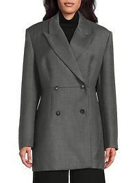 Paley Double-Breasted Wool-Blend Blazer