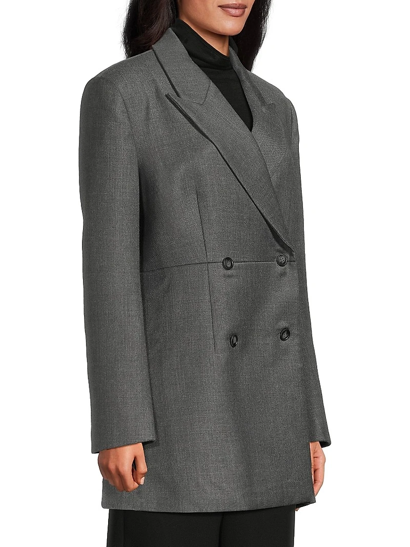 Paley Double-Breasted Wool-Blend Blazer