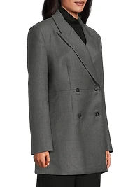 Paley Double-Breasted Wool-Blend Blazer