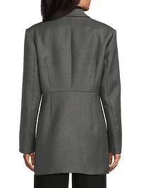 Paley Double-Breasted Wool-Blend Blazer