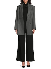 Paley Double-Breasted Wool-Blend Blazer