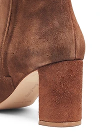 Peyton 70MM Suede Crochet Ankle Boots