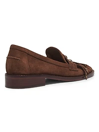 Gina Studded Suede Loafers