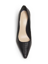 Giselle 85MM Whipstitch Leather Pumps