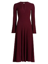 Genna Rib-Knit Midi-Dress