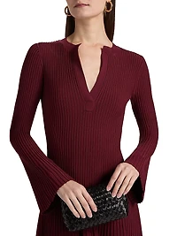 Genna Rib-Knit Midi-Dress