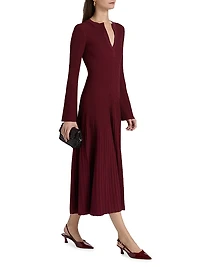 Genna Rib-Knit Midi-Dress