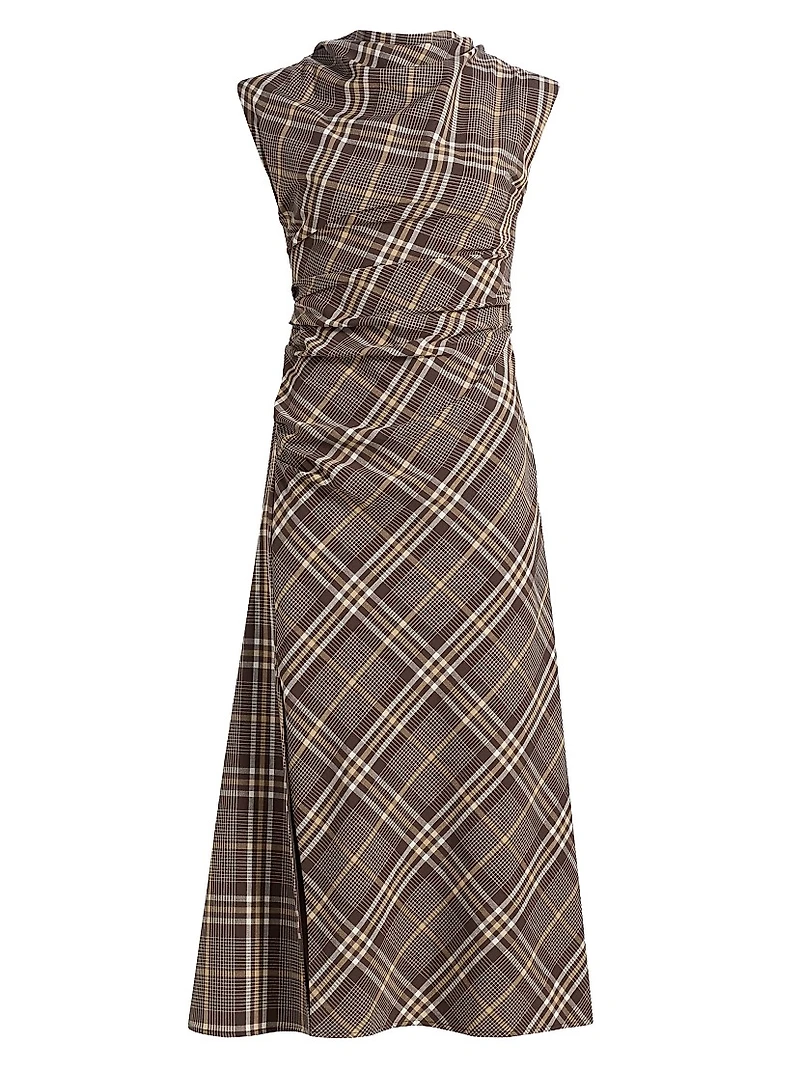 Burke Draped Midi-Dress