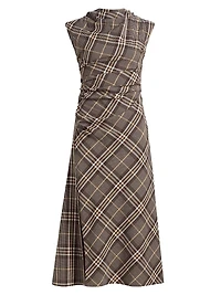 Burke Draped Midi-Dress