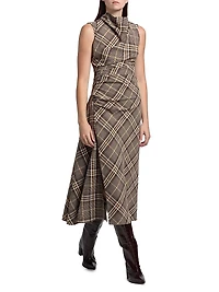 Burke Draped Midi-Dress