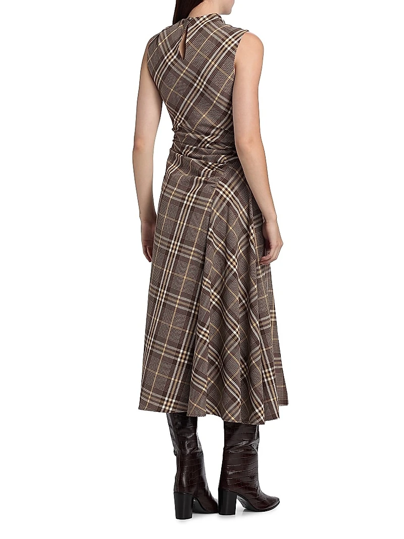 Burke Draped Midi-Dress