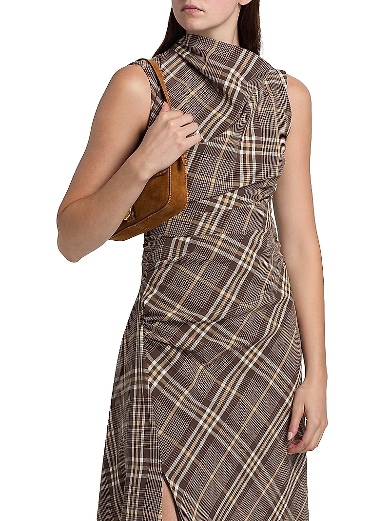 Burke Draped Midi-Dress