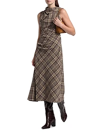 Burke Draped Midi-Dress