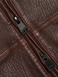 Huntington Leather Oversized Jacket