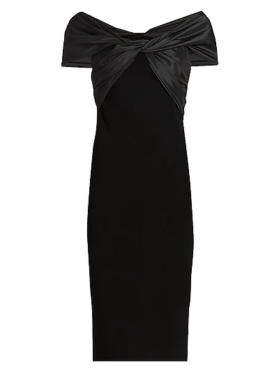 Mia Off-The-Shoulder Cut-Out Midi-Dress