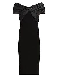 Mia Off-The-Shoulder Cut-Out Midi-Dress