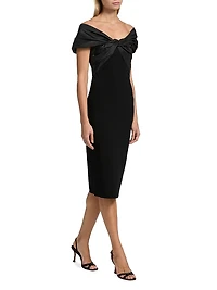 Mia Off-The-Shoulder Cut-Out Midi-Dress