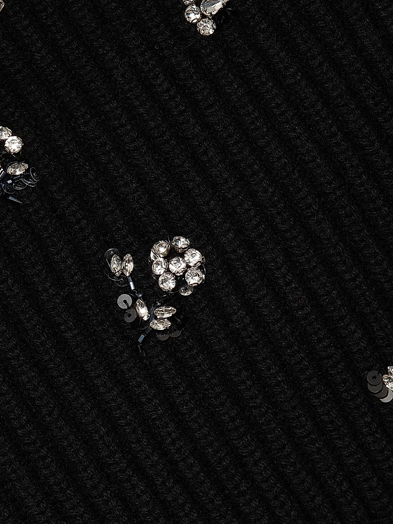 Novah Crystal-Embellished Cardigan