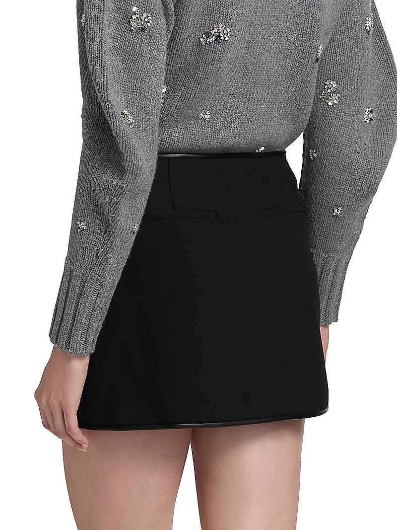 Sheridan Wrap-Style Miniskirt