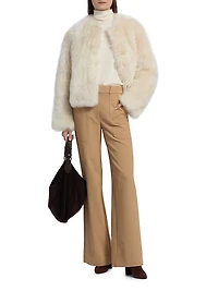 Natasha Shearling Short Jacket