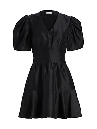 Edwina Taffeta Minidress