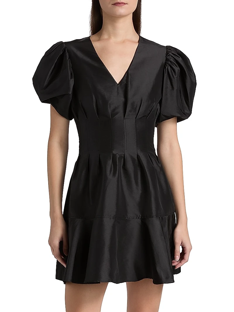 Edwina Taffeta Minidress