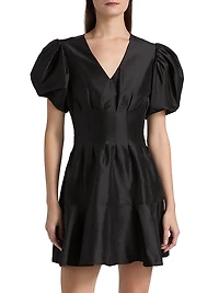 Edwina Taffeta Minidress