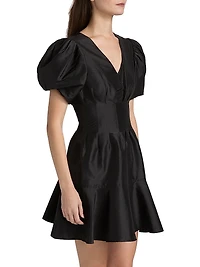 Edwina Taffeta Minidress