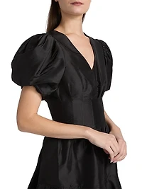 Edwina Taffeta Minidress