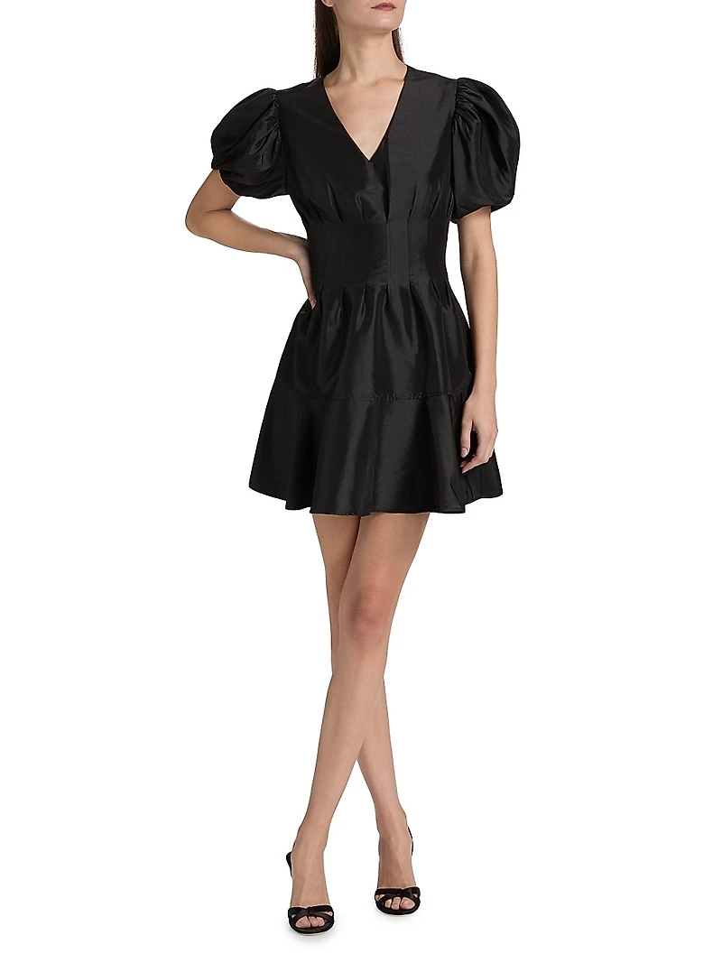 Edwina Taffeta Minidress