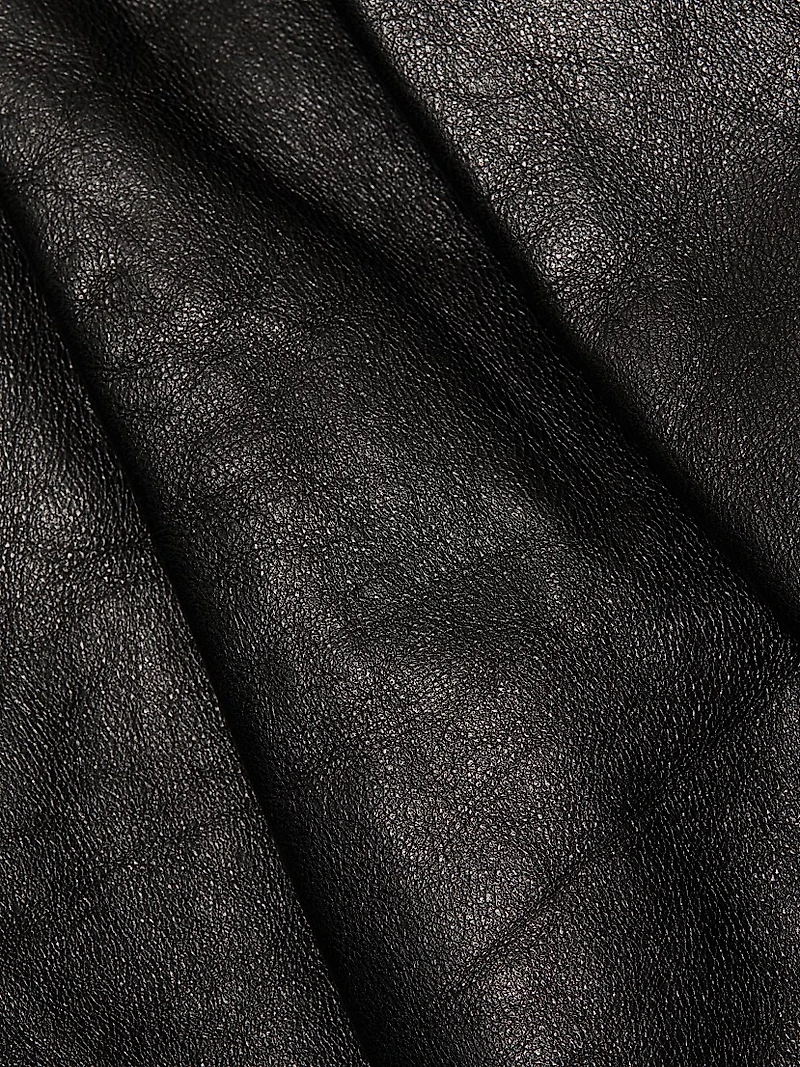 Kobie Leather Wide-Leg Pants