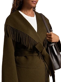 Rowen Fringed Wool-Blend Jacket