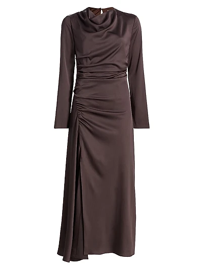 Odessa Draped Midi-Dress