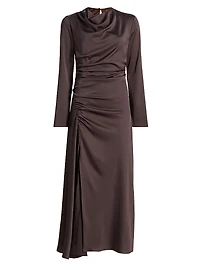Odessa Draped Midi-Dress