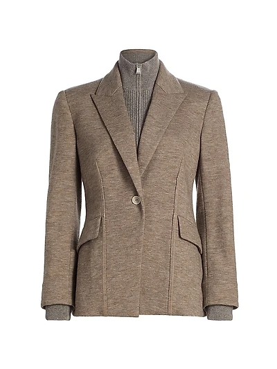 Auden Knit Combo Blazer