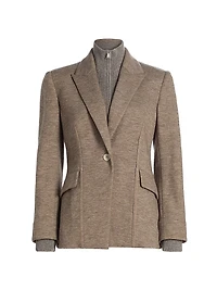 Auden Knit Combo Blazer