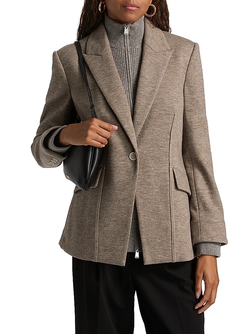 Auden Knit Combo Blazer