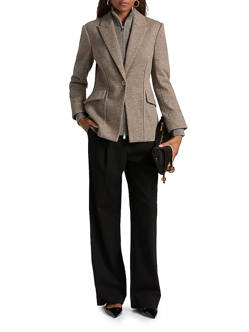 Auden Knit Combo Blazer