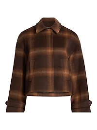 Colby Plaid Boxy Wool Jacket