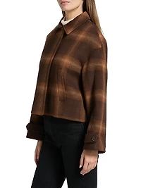Colby Plaid Boxy Wool Jacket
