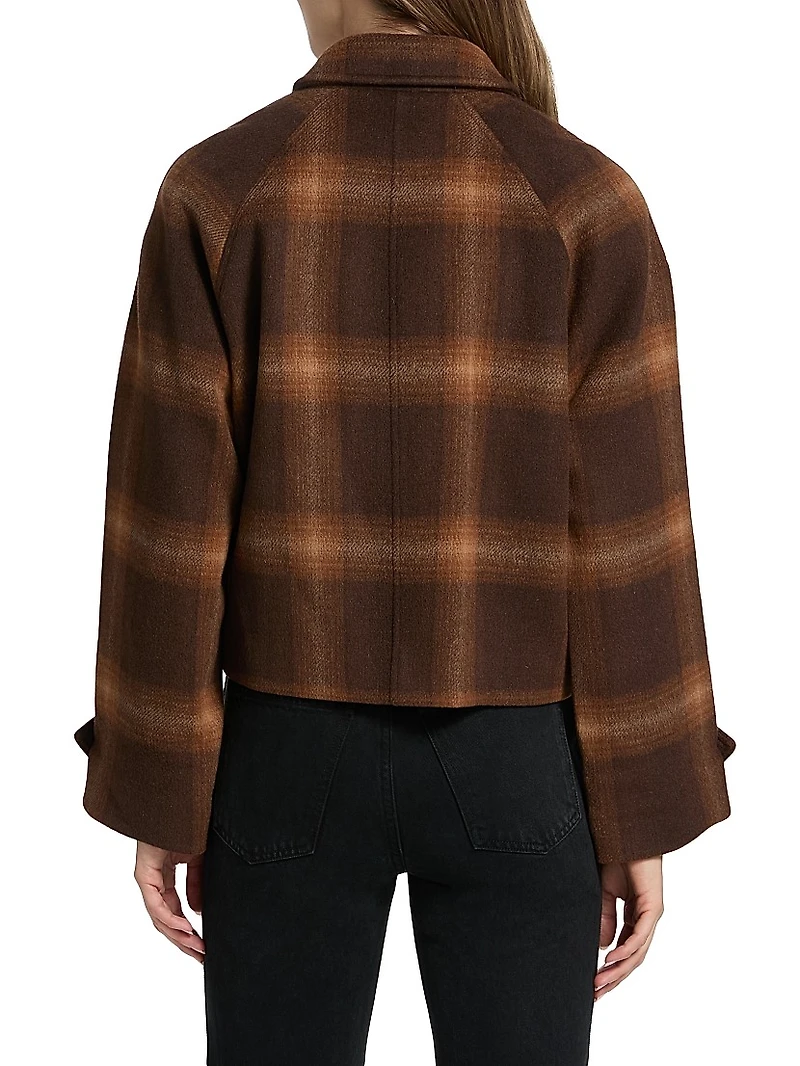 Colby Plaid Boxy Wool Jacket