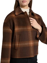 Colby Plaid Boxy Wool Jacket