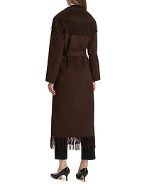 Carrie Fringed Longline Coat