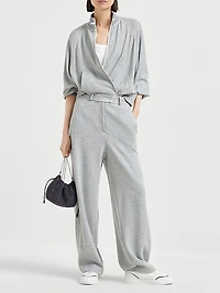 Sparkling Pique Sweatshirt Cotton and Viscose