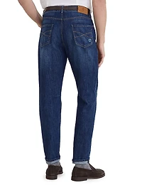 Lightweight Denim Leisure Fit Five Pocket Jeans