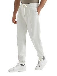 Cashmere and Cotton French Terry Double Cloth Trousers