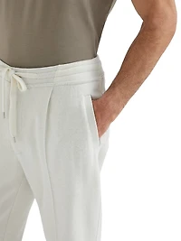 Cashmere and Cotton French Terry Double Cloth Trousers