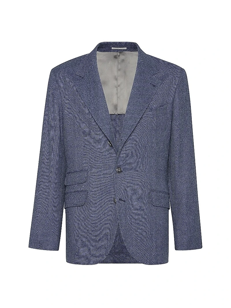 Wool, Cashmere and Silk Cavalry Deconstructed Cavallo Blazer